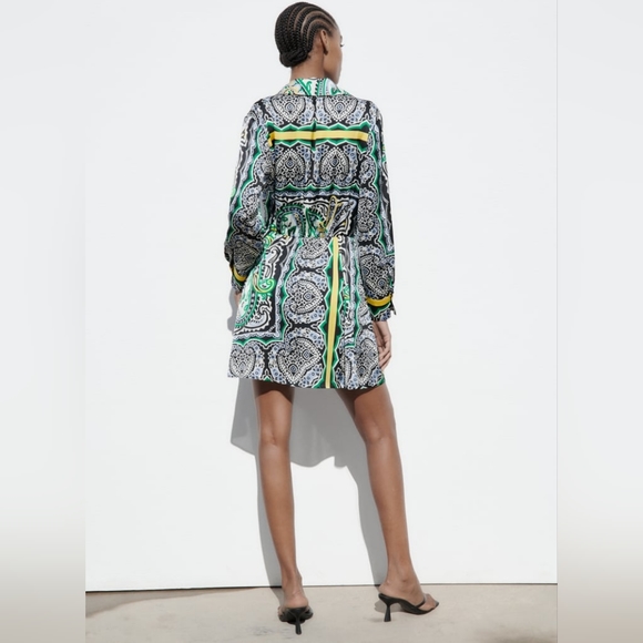 PRINTED MINI DRESS - Picture 5 of 7